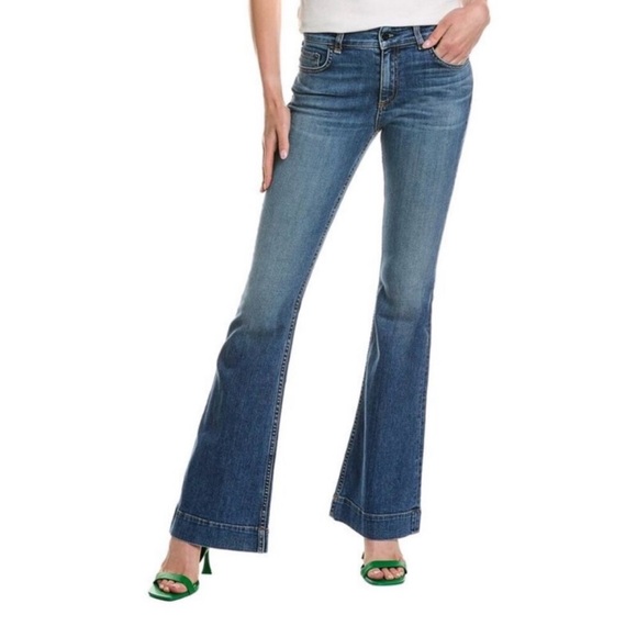 NWT ASKK NY Mid-Rise MaverickFlare Jean Size 25 Full Length